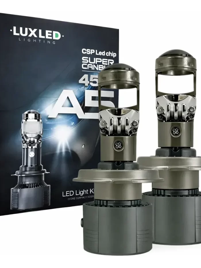 Kit De Led Luxled A5 Con Proyector Mini Lupa 45 Watts Canbus
