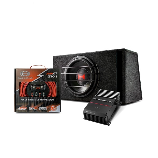 Combo Dynahertz H 115 + Potencia Rt 1200.1 + Kit Cables Zk4