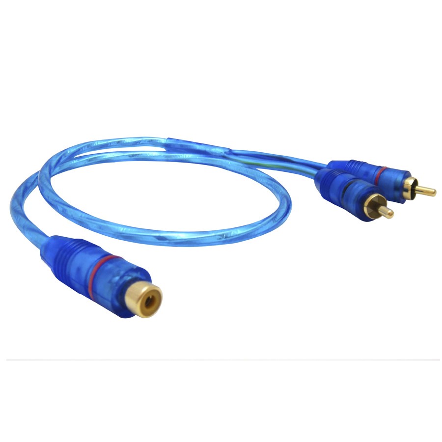 Cable Rca Y Mercury Mk-047 2 Macho / 1 Hembra 60 Cm – imagen 1