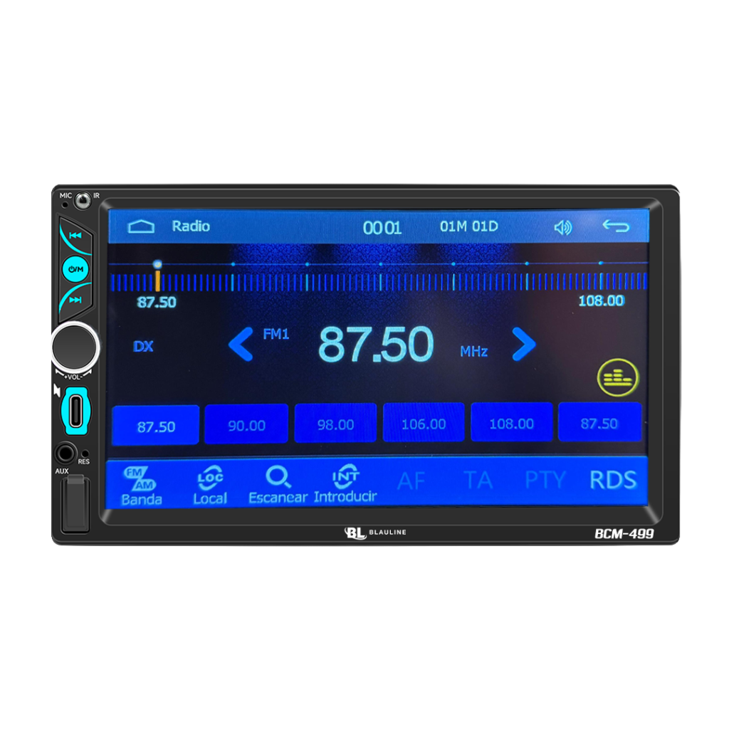 Estereo Doble Din Blauline Bcm-499 Car Play Inalambrico – imagen 2