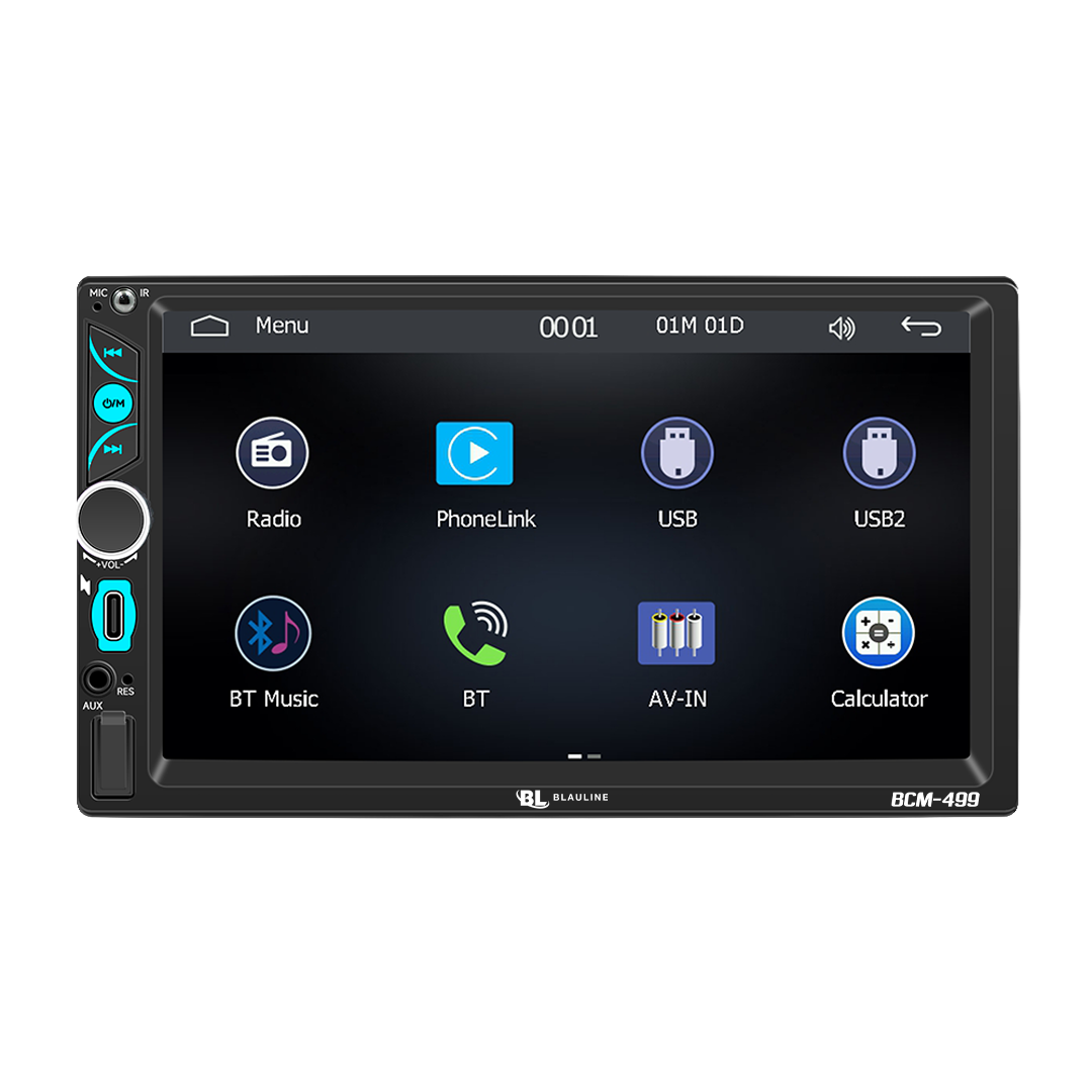 Estereo 7 Pulgadas Doble Din Blauline Bcm-499 Car Play Inalambrico