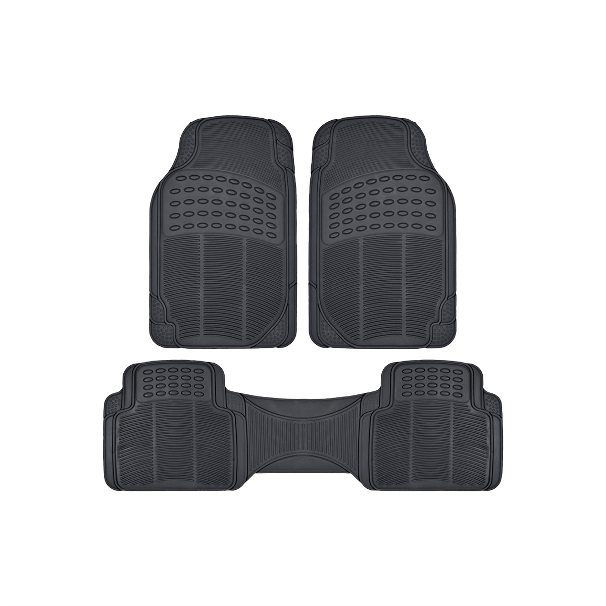ALFOMBRA PARA AUTO OREGON AL004 PVC 3 PIEZAS COLOR NEGRO