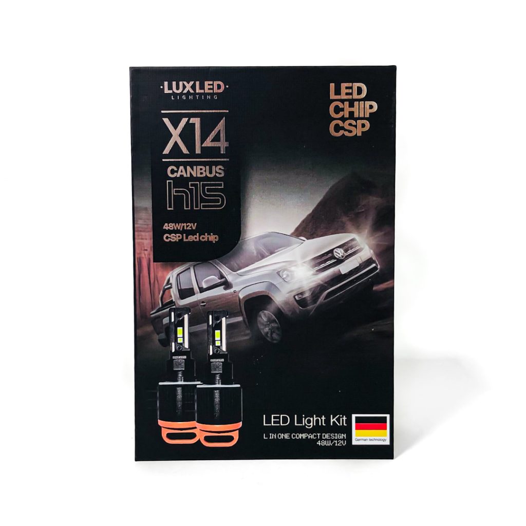 KIT DE LED LUX LED X14-H15 H15 CANBUS 48W COMPACTO – imagen 9