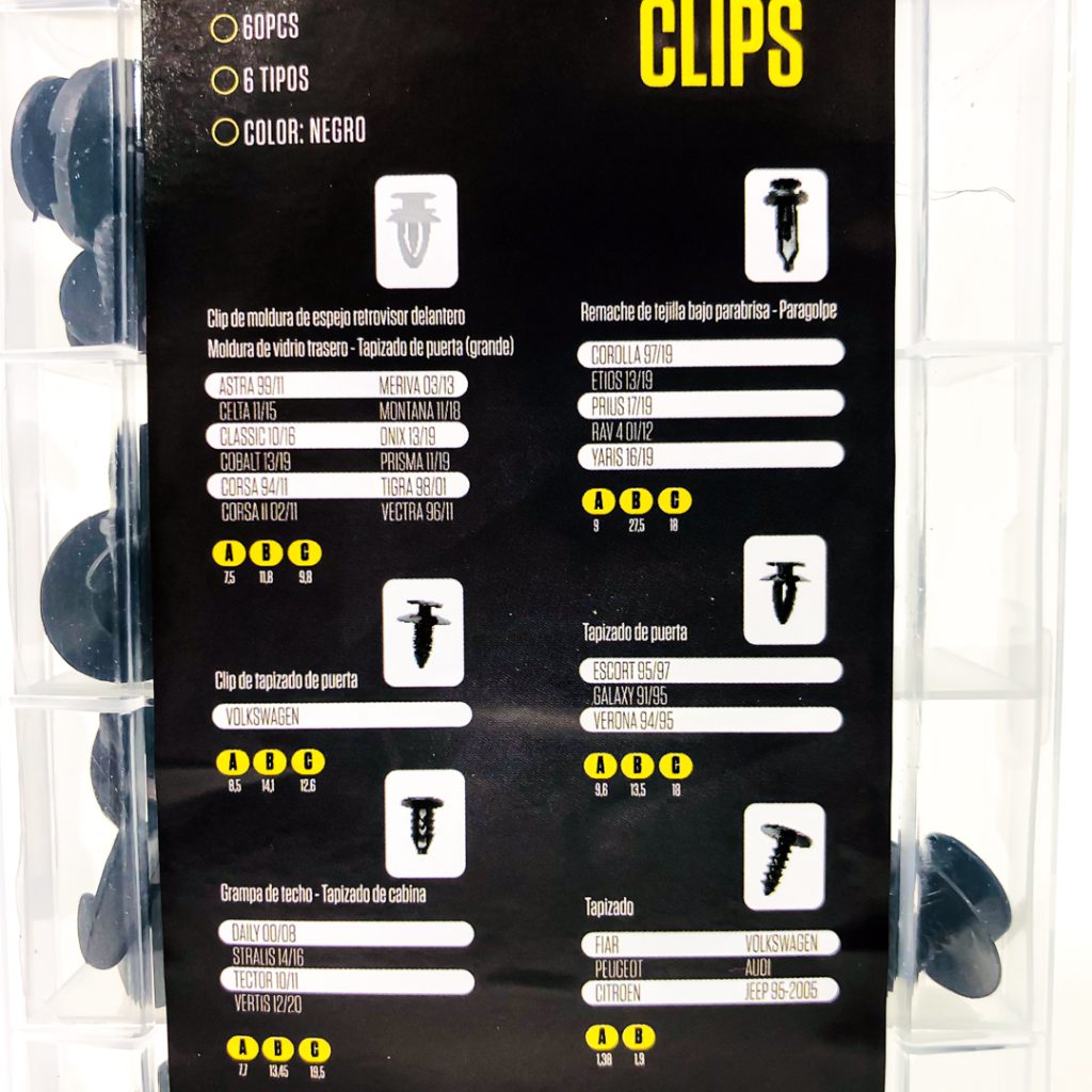CAJA DE CLIPS GRAMBOX OREGON SURTIDOS 60 UNIDADES – imagen 8