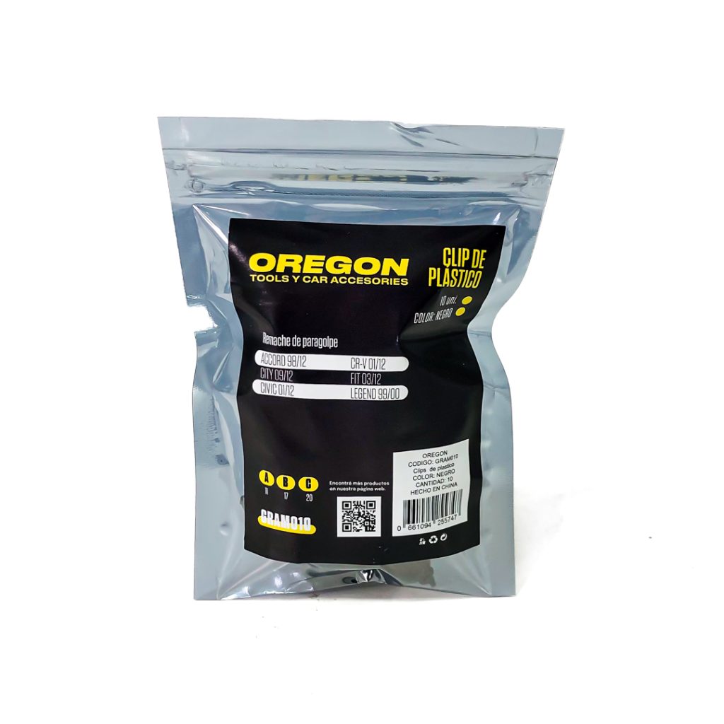 SET DE 10 CLIPS OREGON GRAM010 PARAGOLPES HONDA – imagen 2