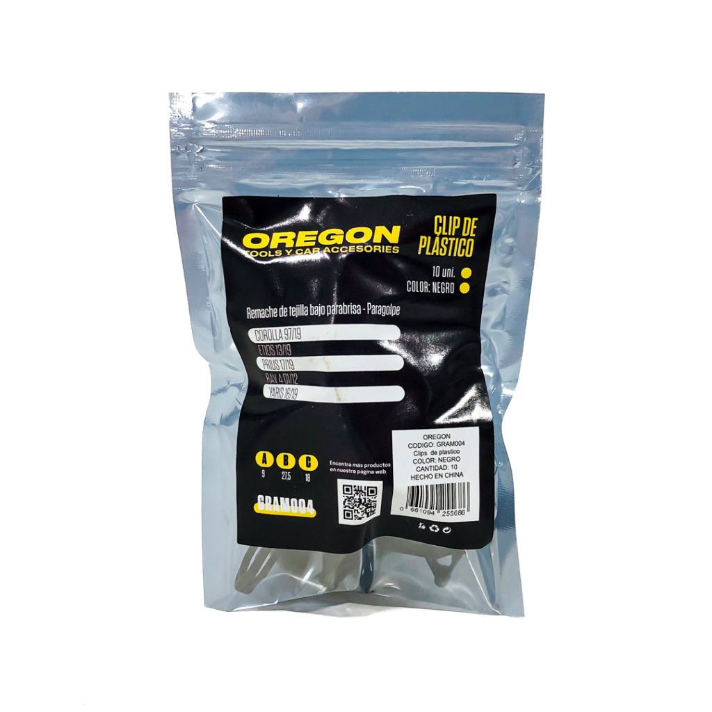 SET DE 10 CLIPS OREGON GRAM004 PARAGOLPE TOYOTA – imagen 2