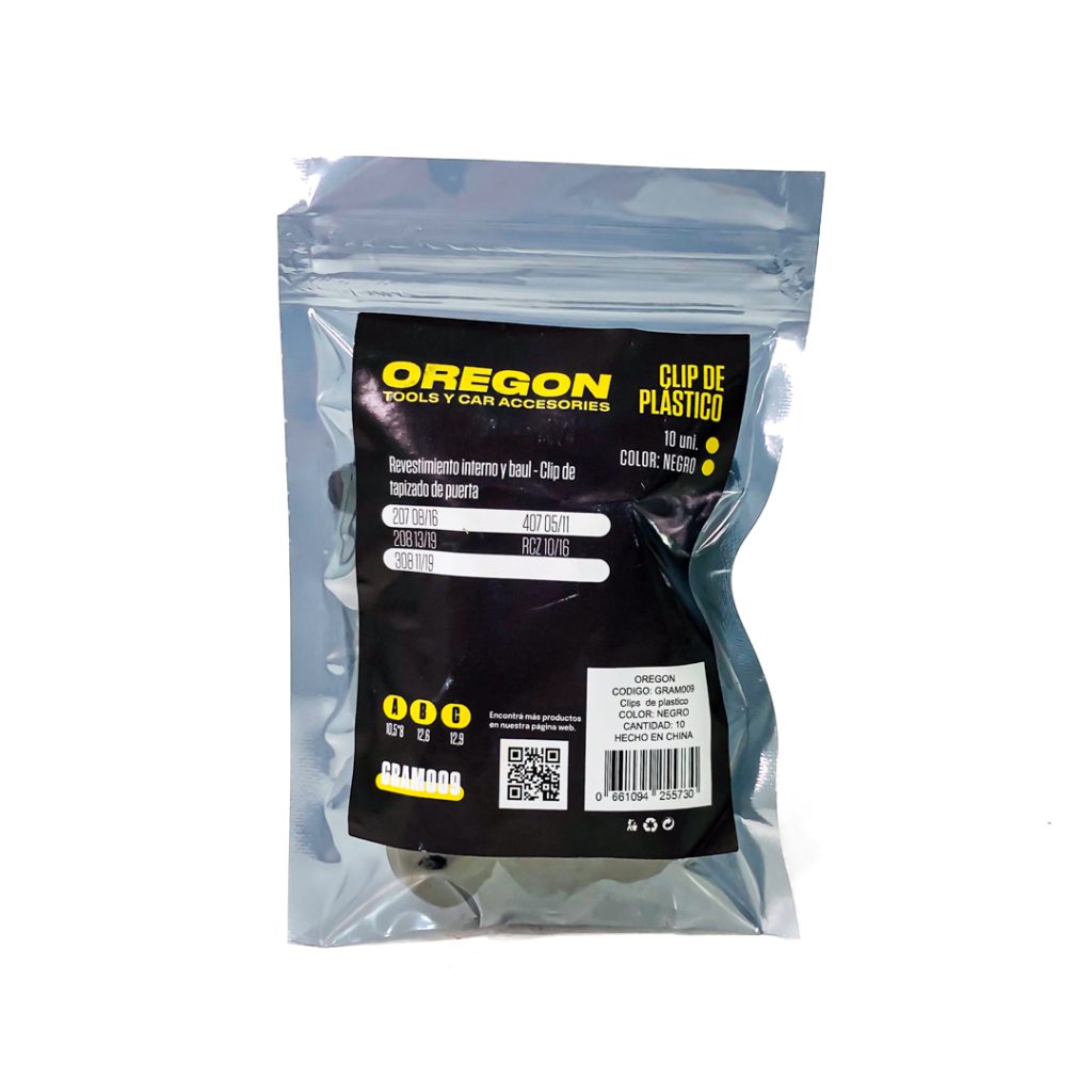 SET DE 10 CLIPS OREGON GRAM009 TAPIZADOS PEUGEOT – imagen 4