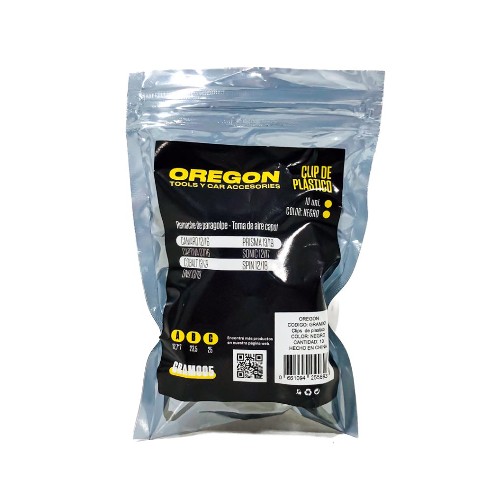 SET DE 10 CLIPS OREGON GRAM005 PARAGOLPE CHEVROLET – imagen 4