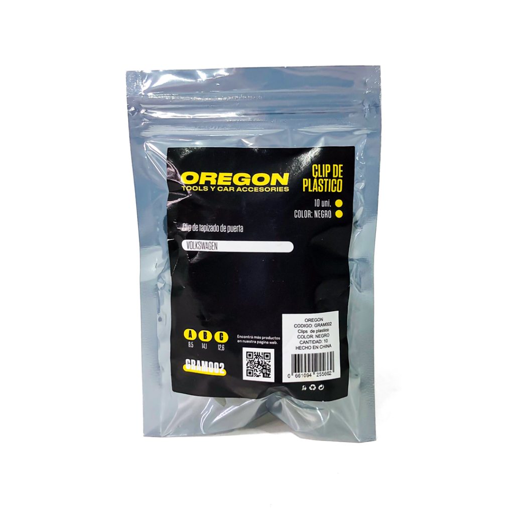 SET DE 10 CLIPS OREGON GRAM002 TAPIZADO PUERTA VW – imagen 4