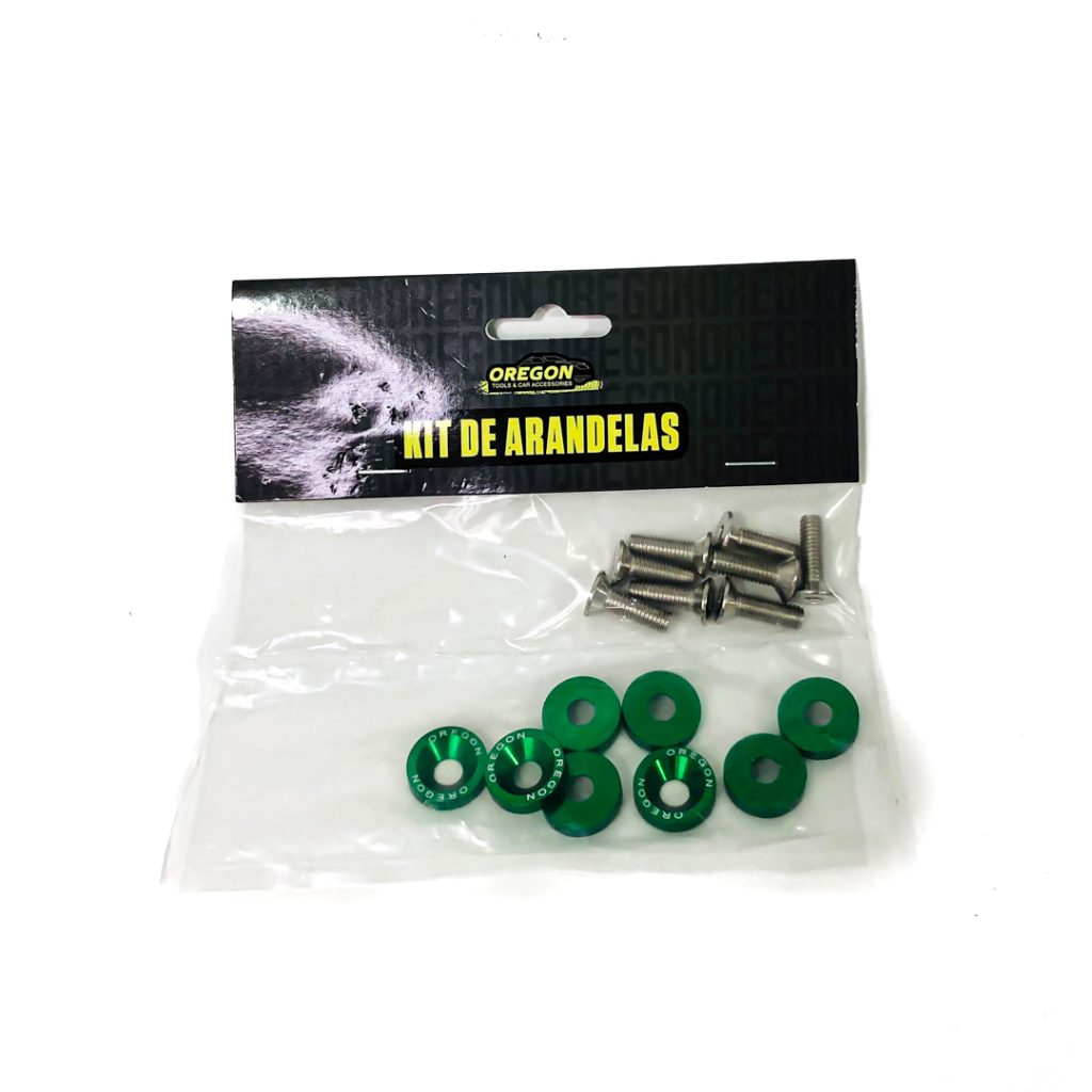 KIT DE ARANDELAS OREGON ANODIZADA COLORES VARIOS X 8 UNIDADES – imagen 6