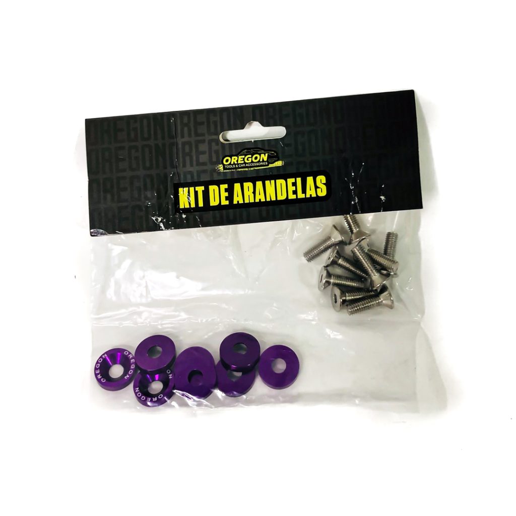 KIT DE ARANDELAS OREGON ANODIZADA COLORES VARIOS X 8 UNIDADES – imagen 7