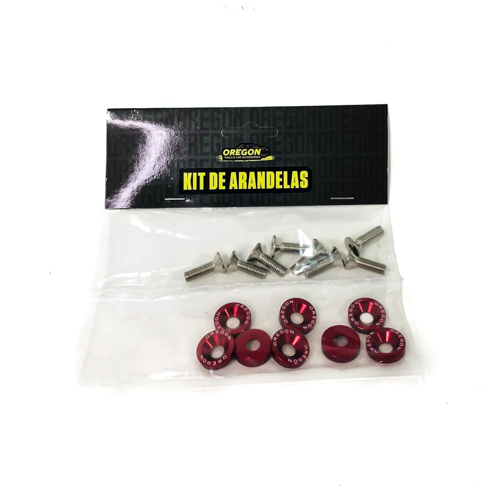 KIT DE ARANDELAS OREGON ANODIZADA COLORES VARIOS X 8 UNIDADES – imagen 5