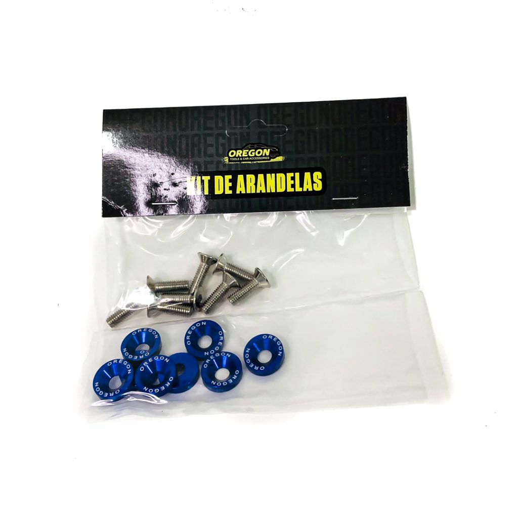 KIT DE ARANDELAS OREGON ANODIZADA COLORES VARIOS X 8 UNIDADES – imagen 4