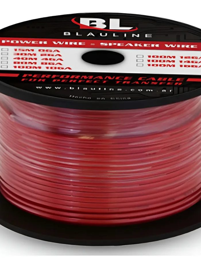 Rollo De Cable Blauline 10ga Por 100 Metros Color Rojo