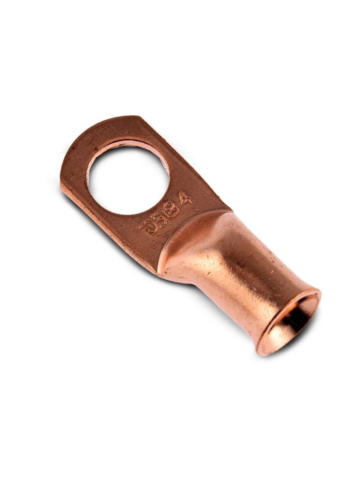 Terminal Ojal Cobre Ds18 Para Cable De 4 Gauge 25mm X Unidad