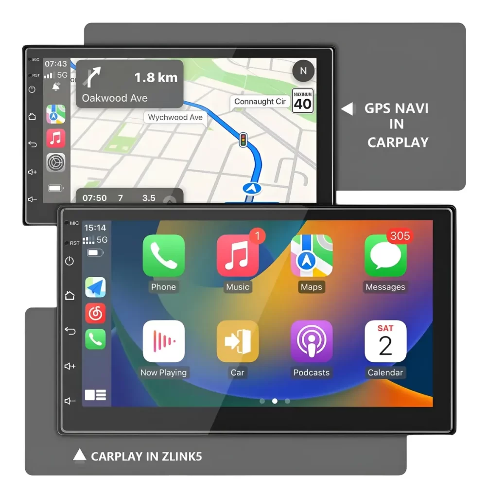 Pantalla Multimedia 7 Pulgadas Car Play Gps 4+64gb Android – imagen 3