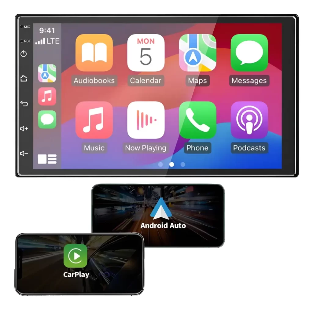 Pantalla Multimedia 7 Pulgadas Car Play Gps 4+64gb Android – imagen 2