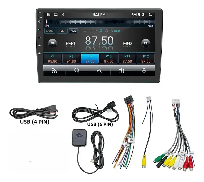 Multimedia Android 9 Pulgadas 4gb Ram Qled Hd Wifi Carplay – imagen 3