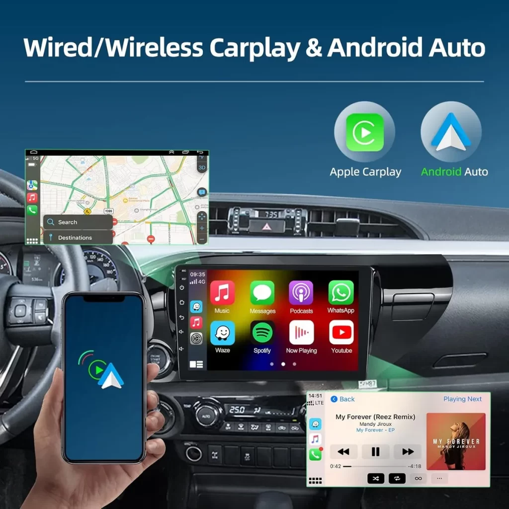 Multimedia Android Pantalla 10 Pulgadas Toyota Hilux 2016 / 20 4gb ram – imagen 2