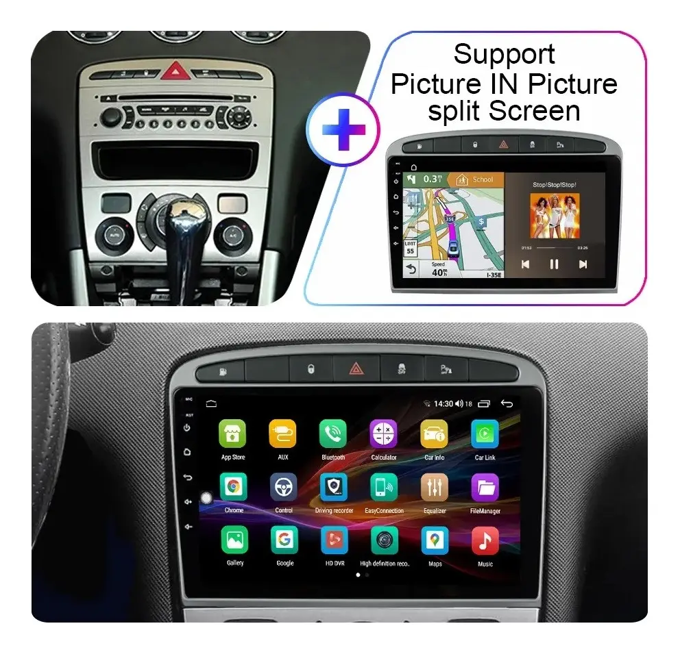 Multimedia Peugeot 308 408 4+64gb 9 Pulgadas Android Carplay – imagen 5