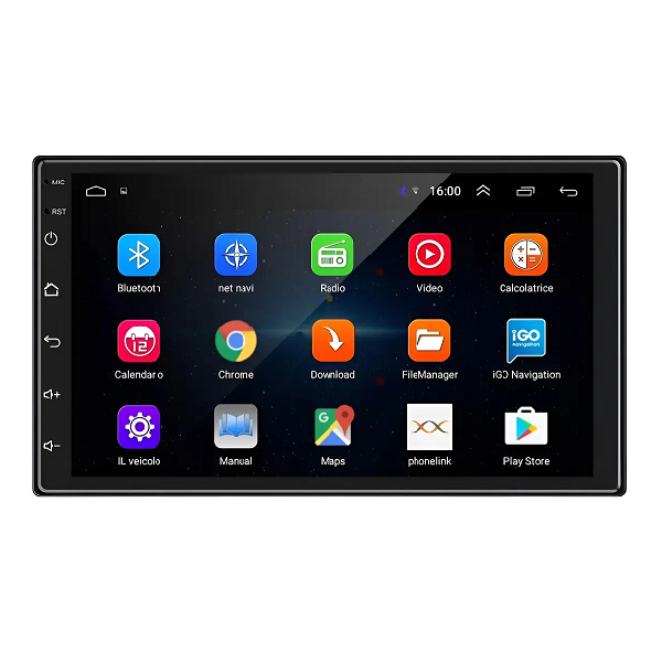 Pantalla Multimedia 7 Pulgadas Car Play Gps 4+64gb Android