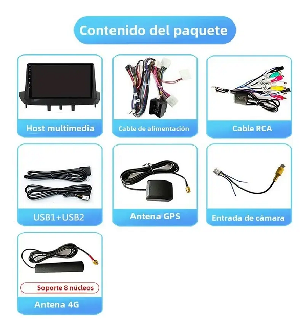 Pantalla Multimedia Renault Fluence – Megane 3 4gb Ram 9 Pulgadas Full Hd – imagen 3