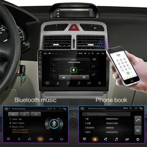 Pantalla Multimedia Peugeot 307 9 Pulgadas Android 4+64gb – imagen 3