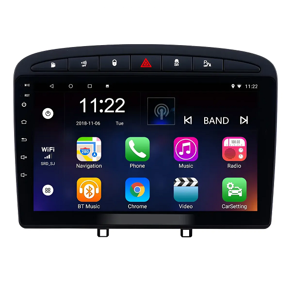 Multimedia Peugeot 308 408 4+64gb 9 Pulgadas Android Carplay