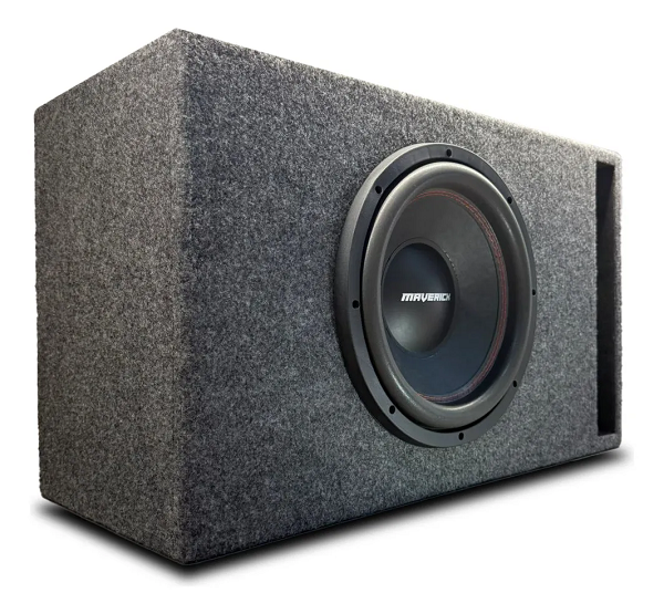 Combo Subwoofer 12 PuLG. Maverick 800w + Cajón A Medida Alfombrada