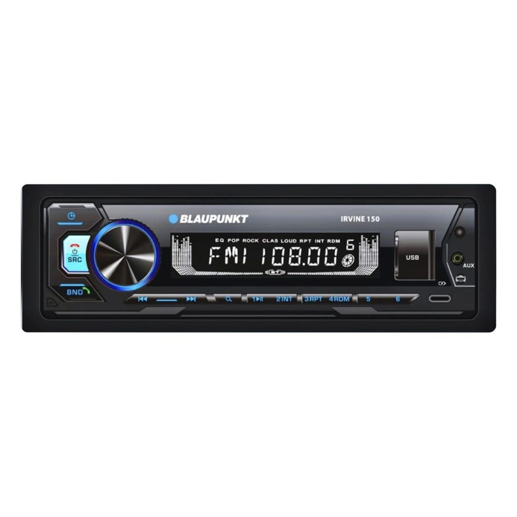 Estéreo Blaupunkt Irvine 150 1 Din Bluetooth 5.0 3 Pares RCA 4x30W Frente Desmontable – imagen 1