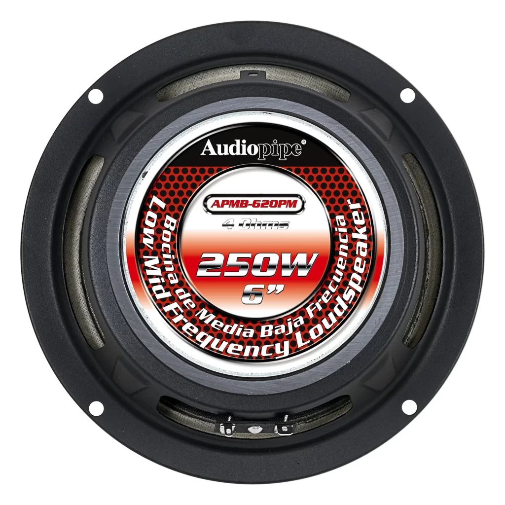 Combo 2 Medios Audiopipe APMB-620 + 2 Tweeters Bala ATR-4053 + Rackera – imagen 8