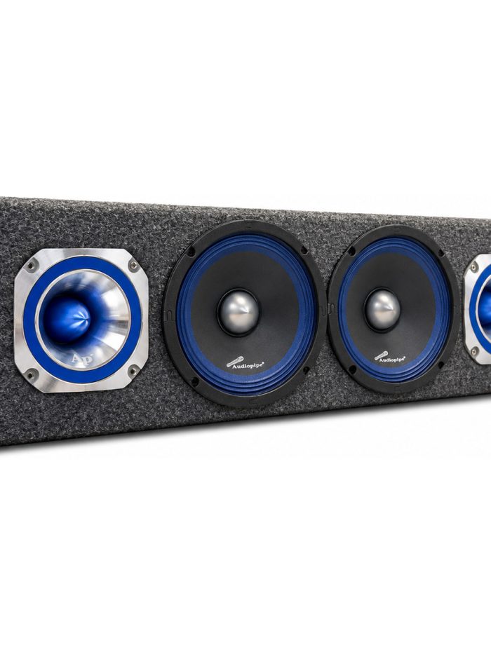Combo 2 Medios Audiopipe APMB-620 + 2 Tweeters Bala ATR-4053 + Rackera