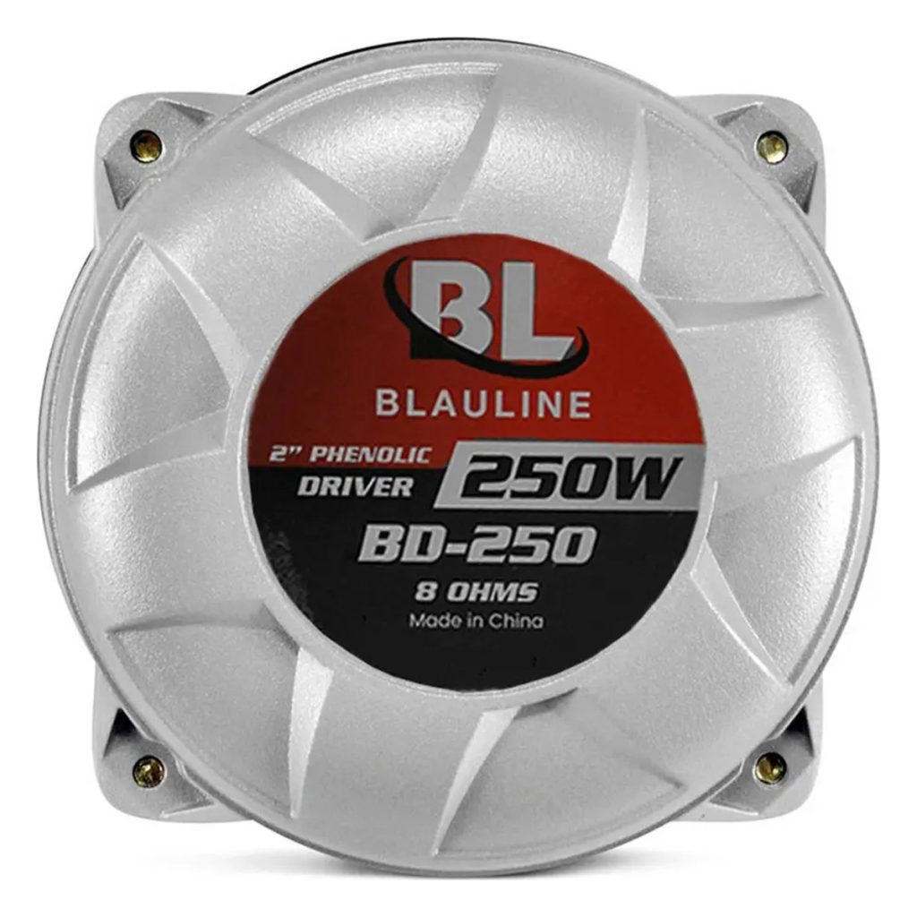 Combo 2 Drivers Blauline BD-250 + 2 Cornetas Permak Cortas+ 2 Capacitores – imagen 4