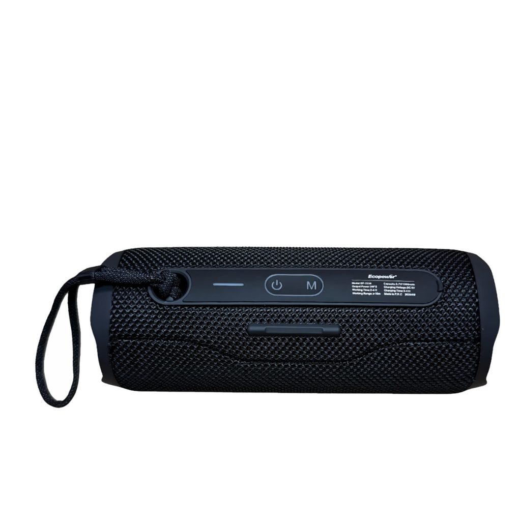 Parlante Portátil Bluetooth EcoPower Negro USB FM SD 3W x2 EP2338 – imagen 3