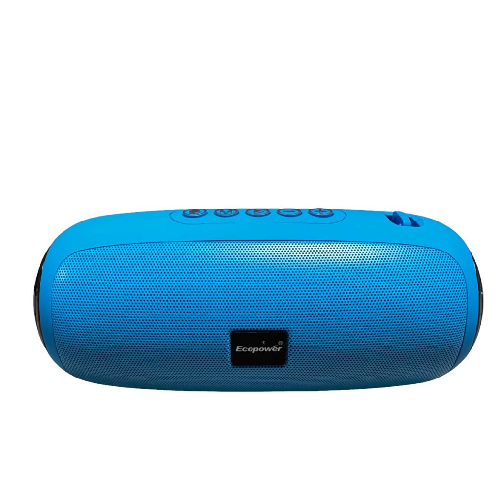 Parlante Portátil Bluetooth EcoPower Azul USB FM TF 5W x2 EP2379 – imagen 2