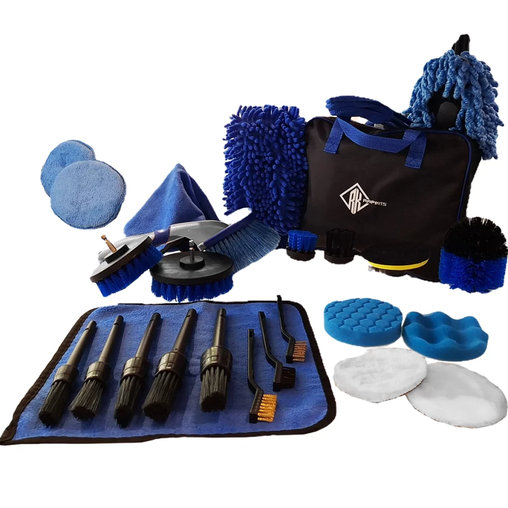 Kit de Limpieza Detailing Auto 28 Piezas Cepillos Microfibra – imagen 2