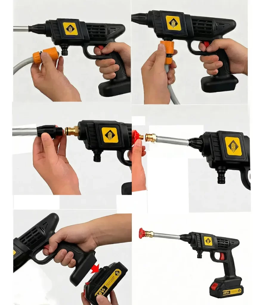 Hidrolavadora Portátil Inalámbrica Rapikit HPW28 Con 2 Baterias – imagen 3