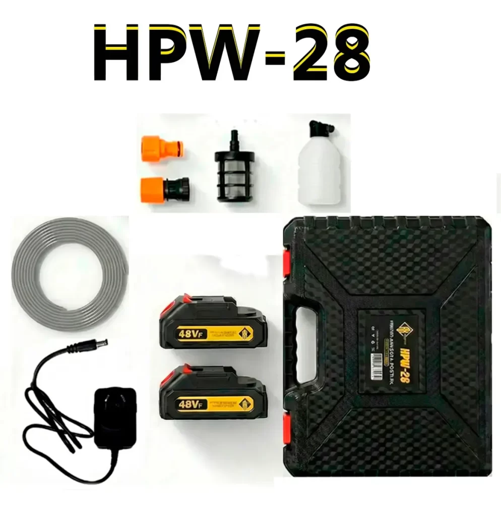 Hidrolavadora Portátil Inalámbrica Rapikit HPW28 Con 2 Baterias – imagen 4