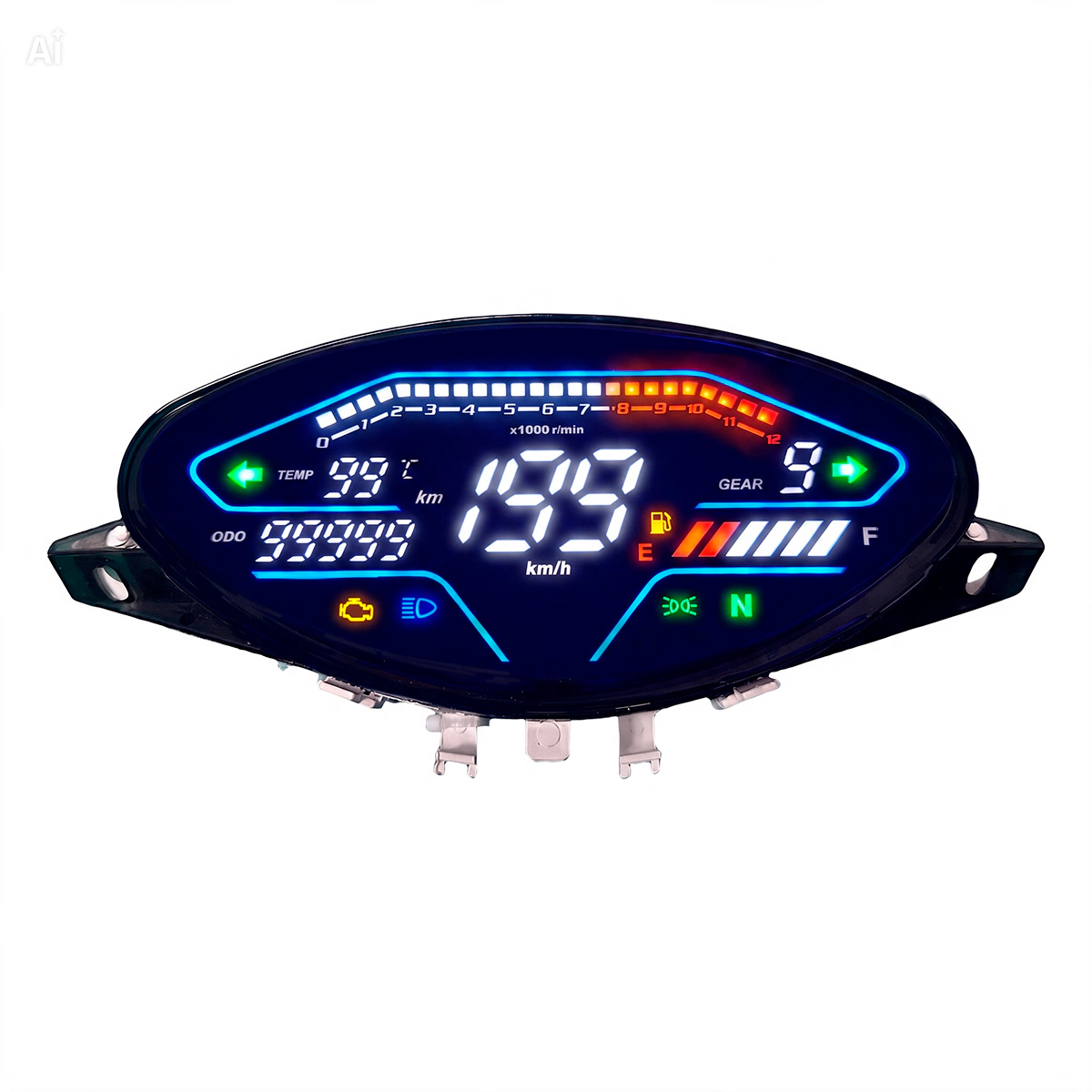 Tablero Digital Led Moto Honda Biz Rapikit MG-BZ125 Velocímetro LCD
