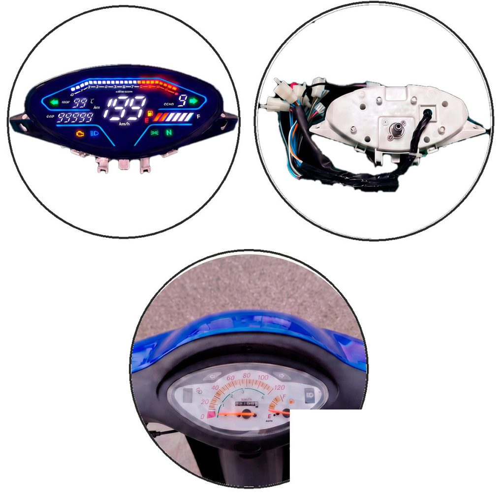 Tablero Digital Led Moto Honda Biz Rapikit MG-BZ125 Velocímetro LCD – imagen 2