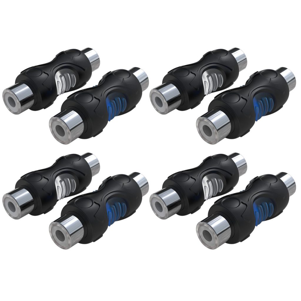 Fichas Unión Extension RCA Hembra-Hembra Recoil RCC-F8 Pack x8 – imagen 1
