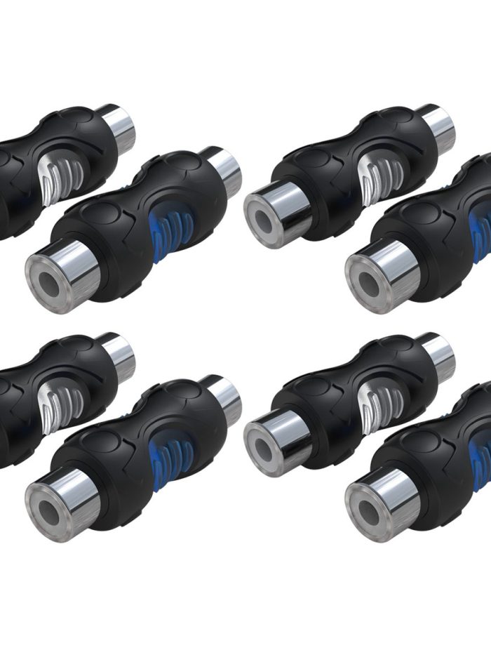 Fichas Unión Extension RCA Hembra-Hembra Recoil RCC-F8 Pack x8