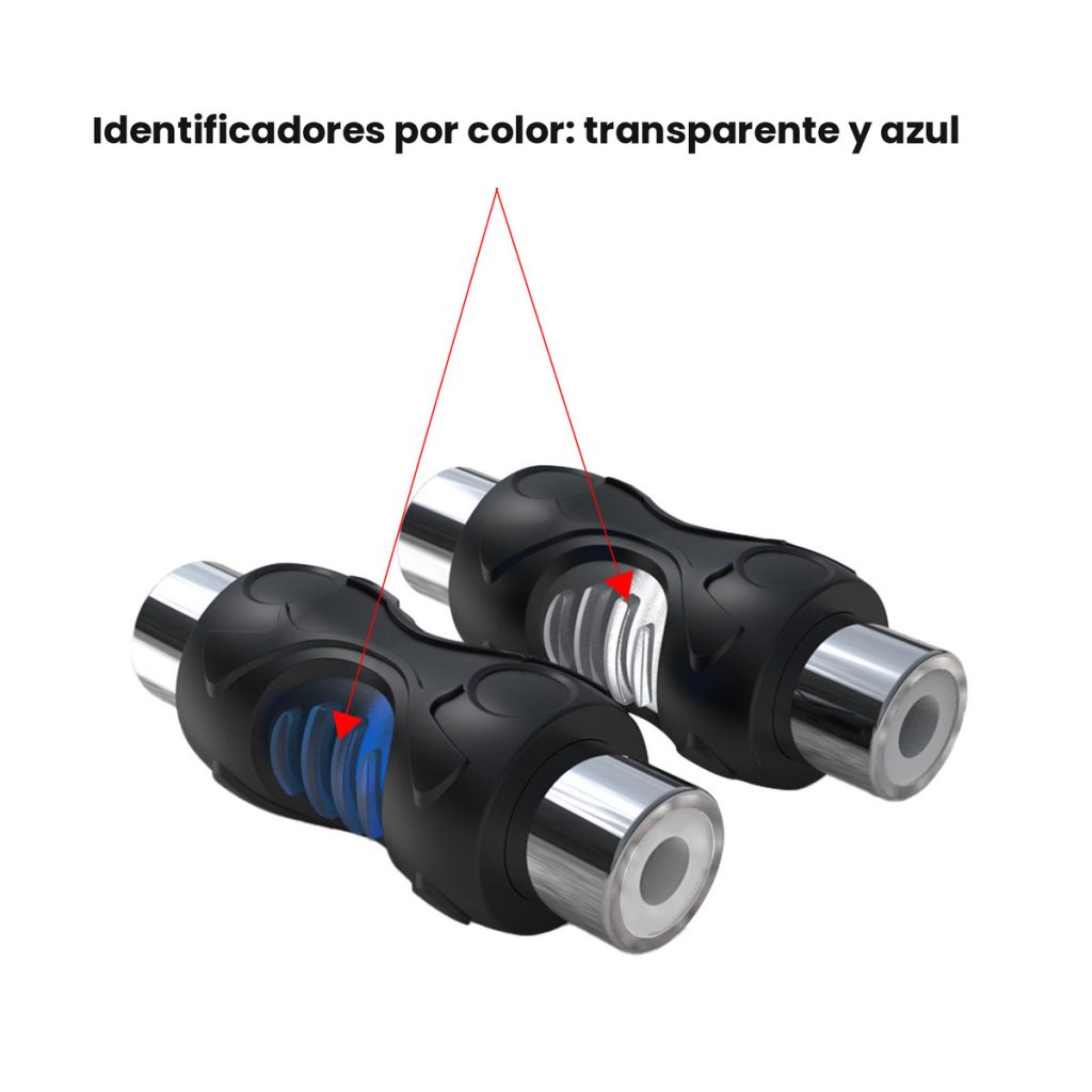 Fichas Unión Extension RCA Hembra-Hembra Recoil RCC-F8 Pack x8 – imagen 2