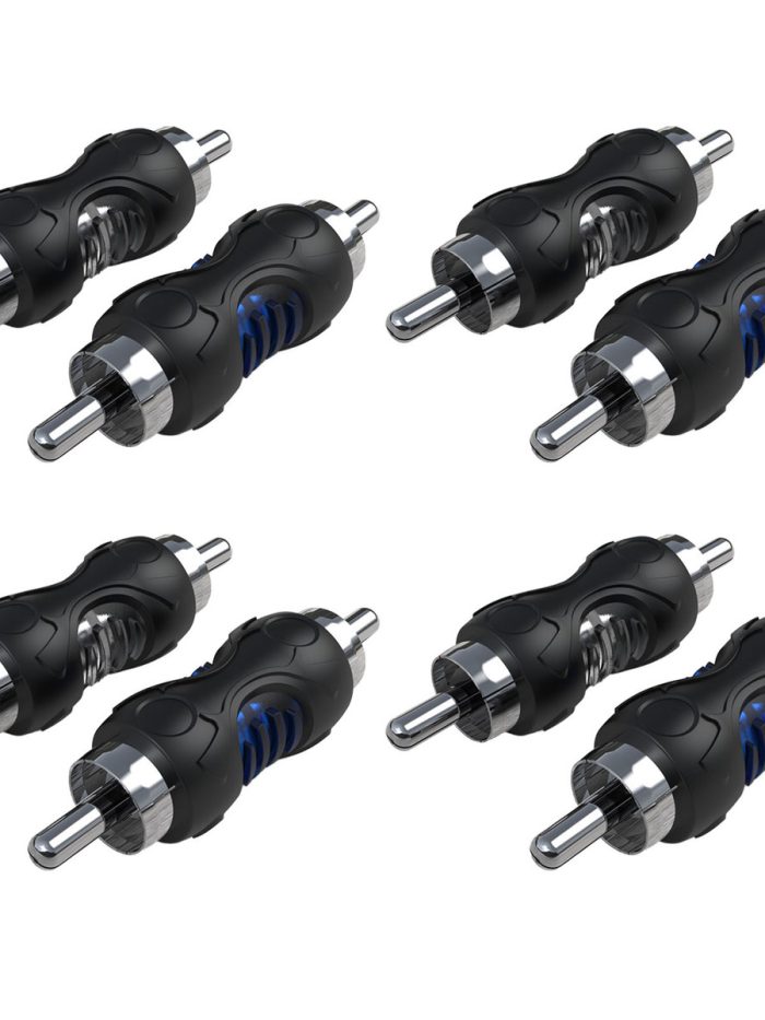 Fichas Unión Extension RCA Macho Macho Recoil RCC-M8 Pack x8