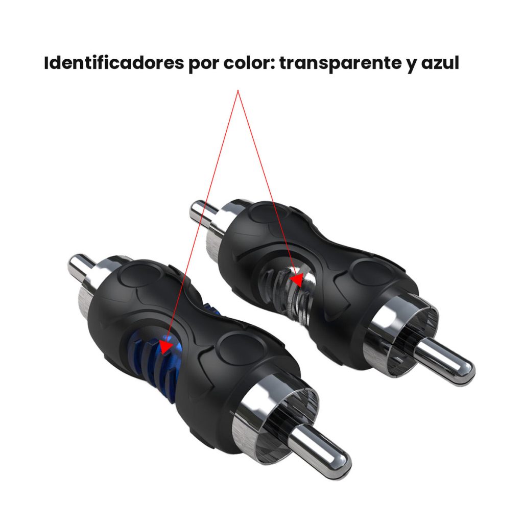 Fichas Unión Extension RCA Macho Macho Recoil RCC-M8 Pack x8 – imagen 4