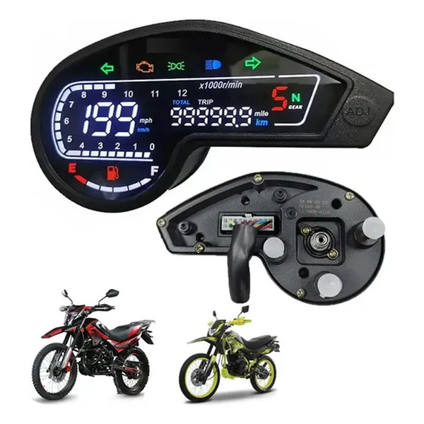 Tablero Digital Para Moto Honda XR150 Rapikit MG-OF150 Velocímetro LCD – imagen 3