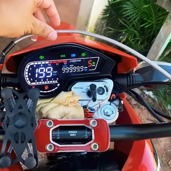 Tablero Digital Para Moto Honda XR150 Rapikit MG-OF150 Velocímetro LCD – imagen 4