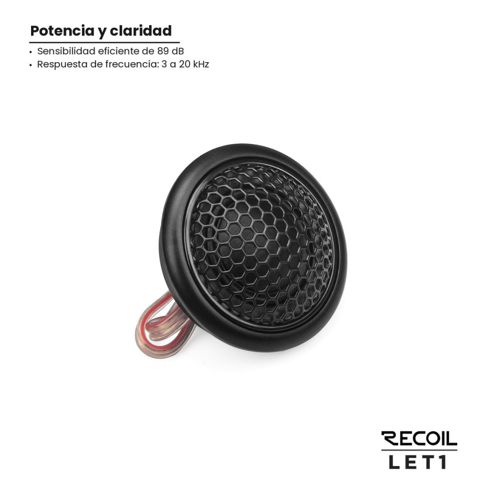 Par Tweeter Domo Seda Recoil LET1 25W RMS 50W 4 Ohms – imagen 5