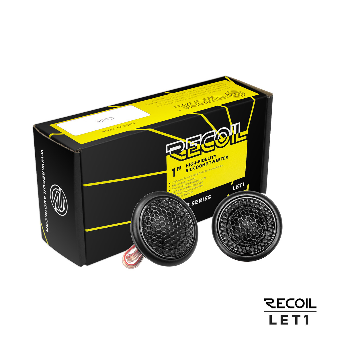 Par Tweeter Domo Seda Recoil LET1 25W RMS 50W 4 Ohms