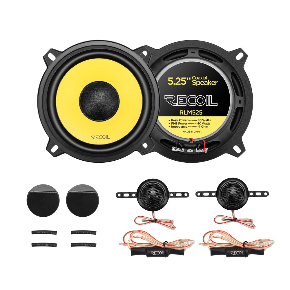 Parlantes Componentes Recoil RLM525 5.25 Pulgadas 80W RMS 160W Par